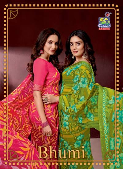 BHUMI BY VISHAL SAREES PRINTED SAREES WHOLESALER IN INDIA
